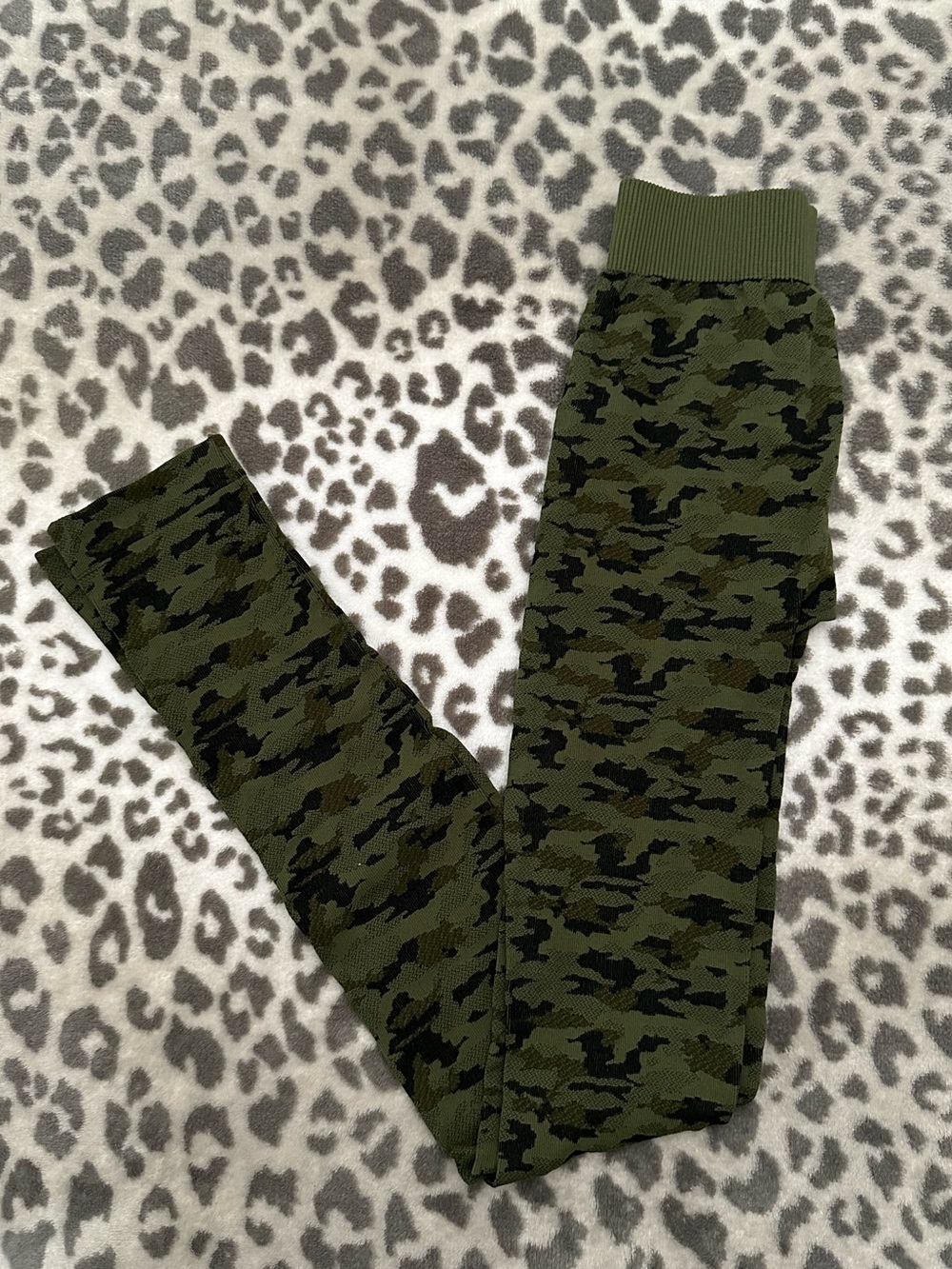 NWOT Nikibiki Camo Leggings in Green One Size